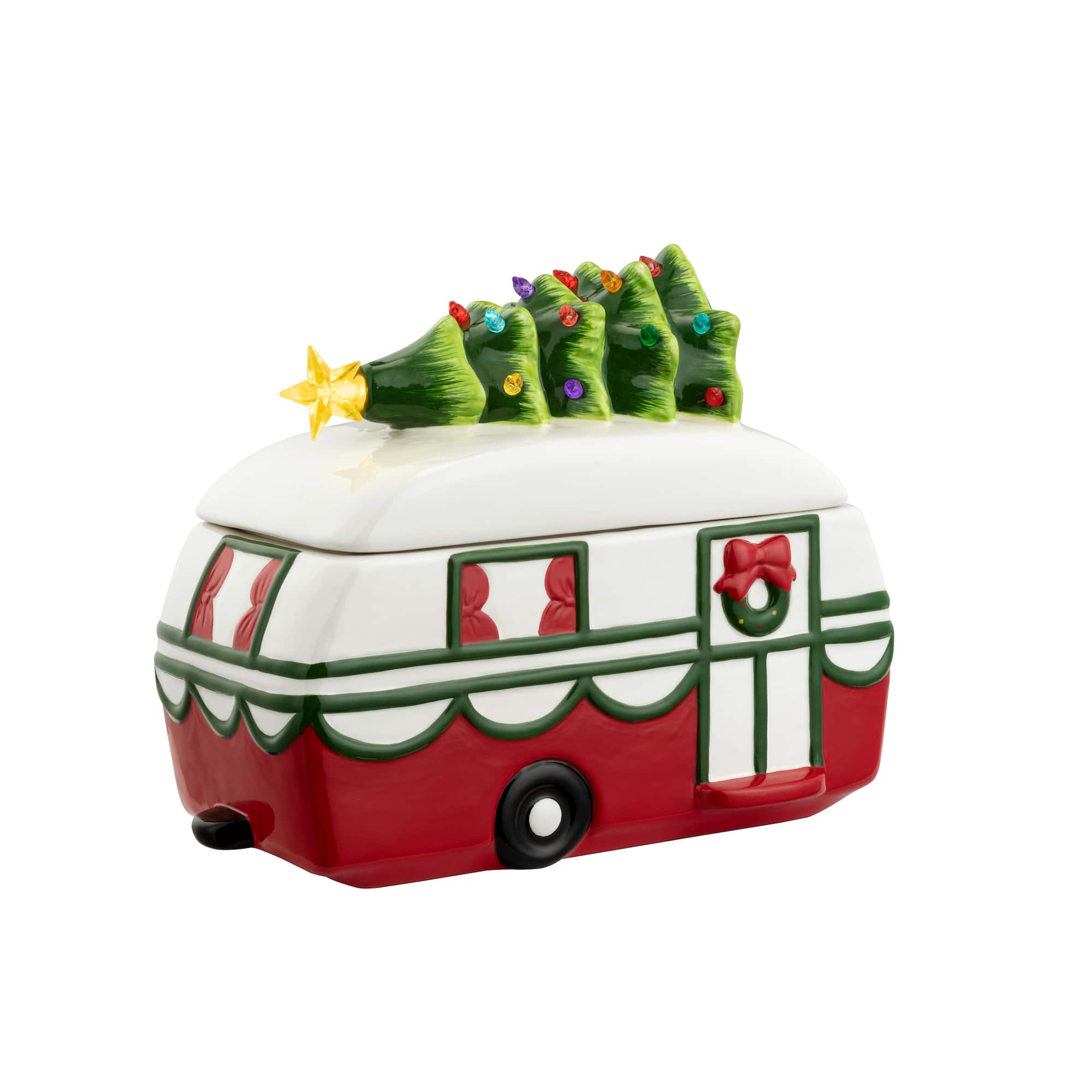 10" Lighted Camper Cookie Jar